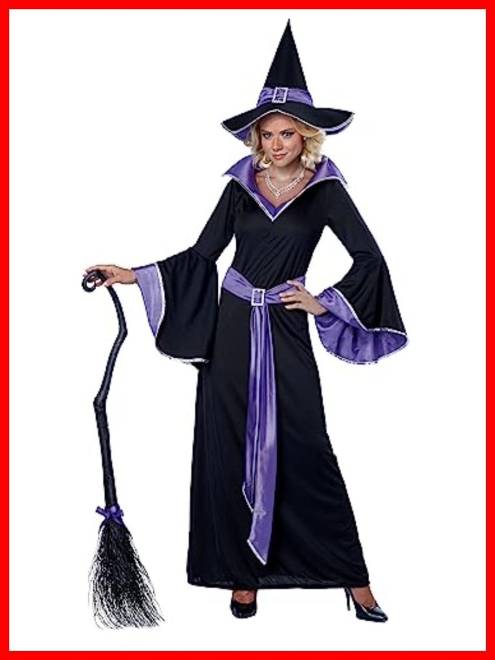 Glamour Witch Incantasia Costume Dress Hat Sash Halloween